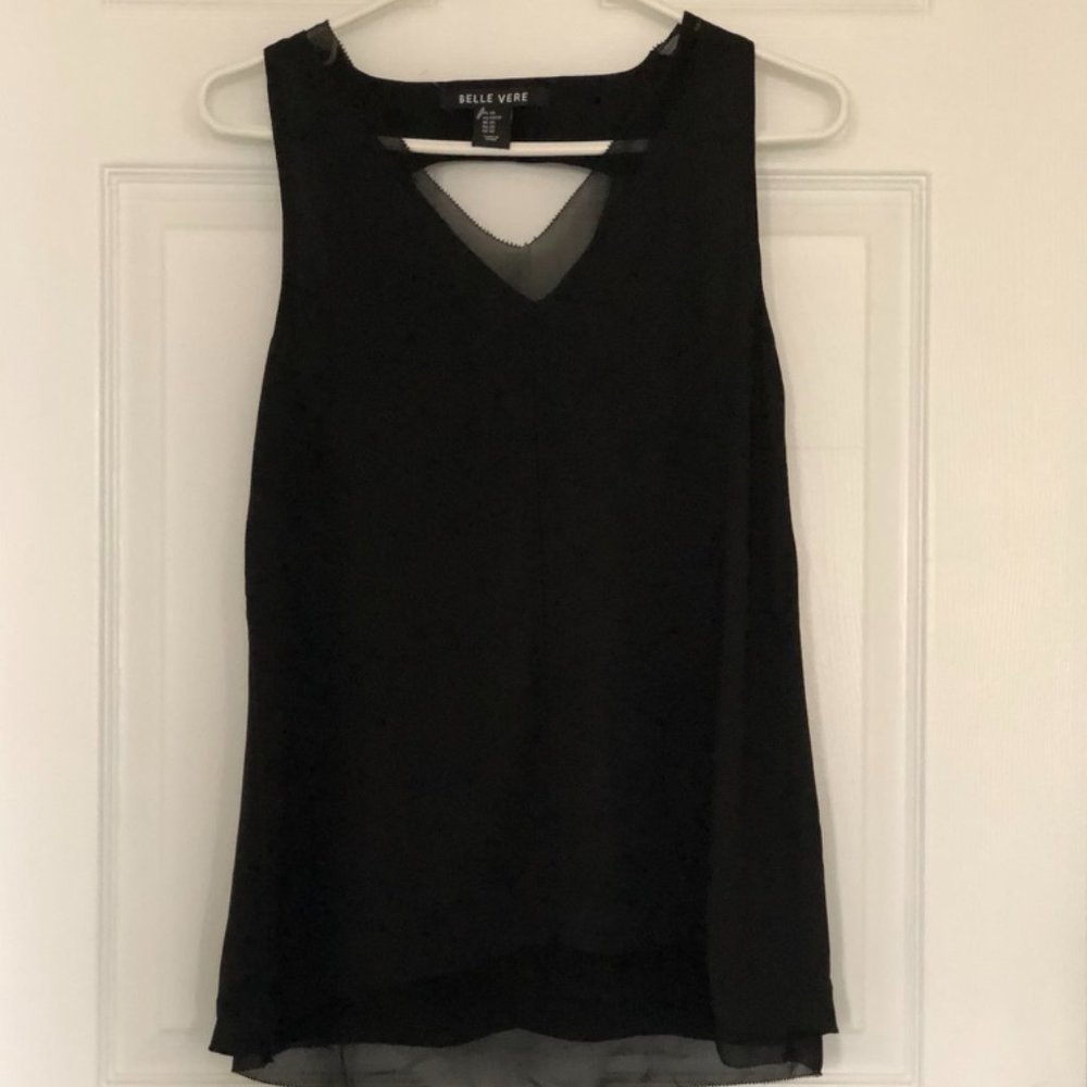 Black Sleeveless Blouse
